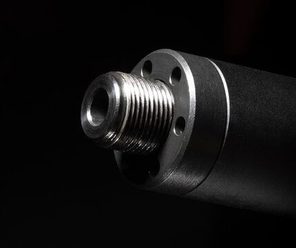 Rifle barrel that is threaded