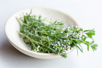 herbs for cooking n a bowl