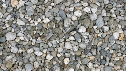 Gravel texture gray white maroon mix for background, wallpaper, material for texture 3D