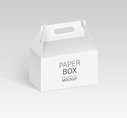 Paper food box packaging mockups