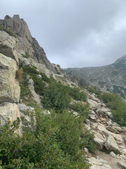 Montagnes corses descente vers Vizzavona GR20