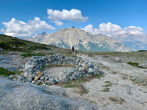 Vue sur le Monte d'Oro en Corse