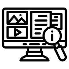 information line icon