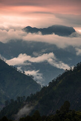 Fototapeta premium Clouds come and go the Mountain remains