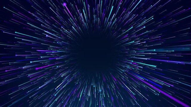 Abstract radial lines circular geometric background. Data flow tunnel. Explosion star. Motion effect. Background. Circular geometric centric motion pattern. Starburst dynamic lines or rays