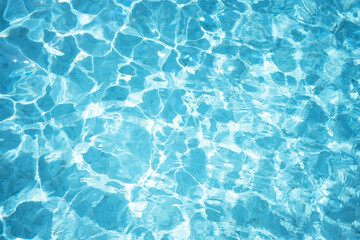 water surface in the pool.