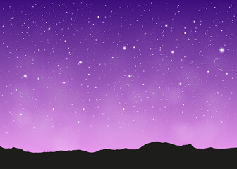 Violet space landscape.