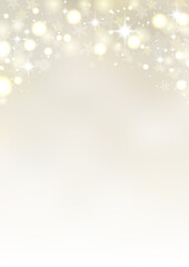 クリスマス イルミネーションのシンプルな風景 ゴールド