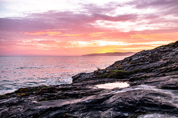 Sunset above Aran Island - Arranmore - County Donegal, Ireland.