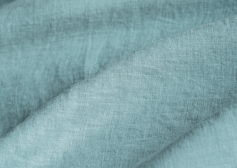 Soft linen blue fabric texture