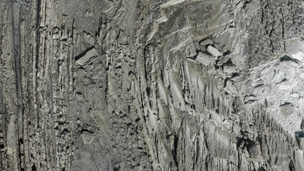 Cliff texture black gray streak for background, wallpaper, material for texture 3D