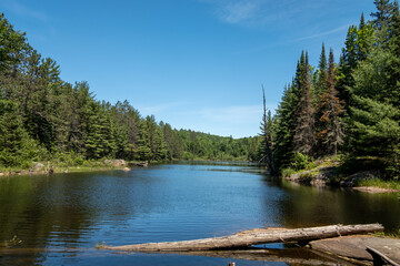 Tranquil scenery of Algonquin provincial park, Ontario, Canada