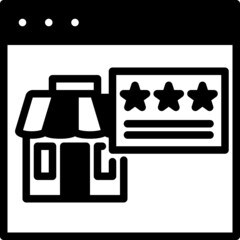 review solid line icon
