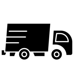 delivery truck solid icon