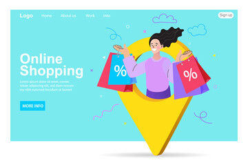 girl with shopping bags