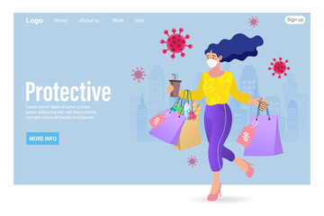 girl with shopping bags