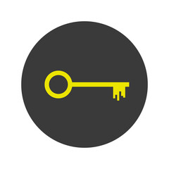 Vector illustration of key symbol.