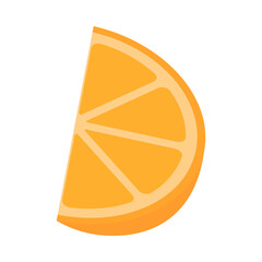 Orange fruit slice flat icon