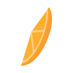 Orange fruit slice flat icon