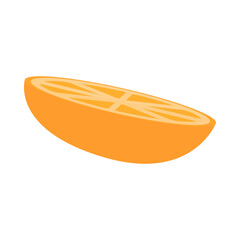 Orange fruit slice flat icon