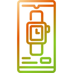 online shop gradient icon