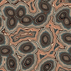 Seamless banded agate geode marble rock surface pattern design for print. High quality illustration. Infinite continuous repeat of agate mineral stone abstract wallpaper design.