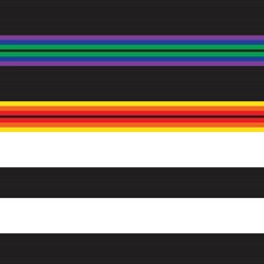 Double Rainbow Striped seamless pattern design