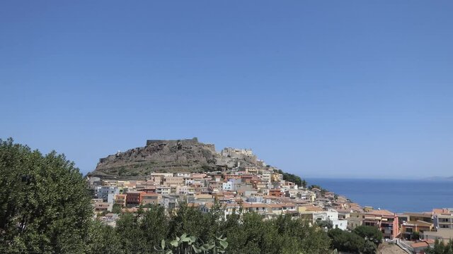 Blick auf Castelsardo auf Sardinien