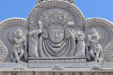Goddess Shree Ashapura Mataji  On Top Of The Entrance Gate At Kondhwa Khurd, Pune, Maharashtra