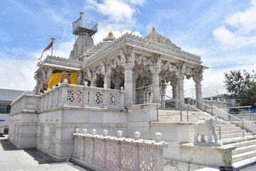 Fa&ccedil;ade, Shree Ashapura Mataji temple in Pune, one of the top Temples in Kondhwa Khurd, Maharashtra