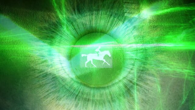 Galloping horse on fast changing random background.
Muybridge horse loop from 1878 composited on background of urban objects. Loops.