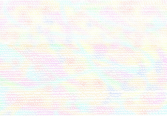 Fototapeta premium カラフルな手描きの凸凹線