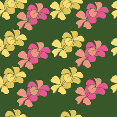 Plumeria seamless pattern