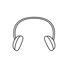 Headphone icon vector. earbuds illustration sign. music symbol. audio logo.