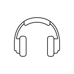 Headphone icon vector. earbuds illustration sign. music symbol. audio logo.