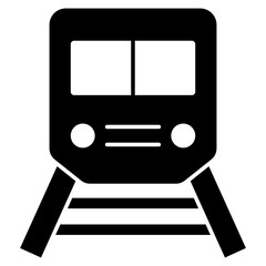 A unique design icon of tram