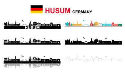 Husum, gro&szlig;es Set