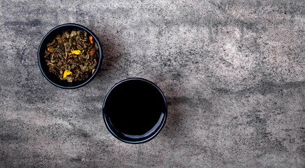  japanese cups of tea and teapot