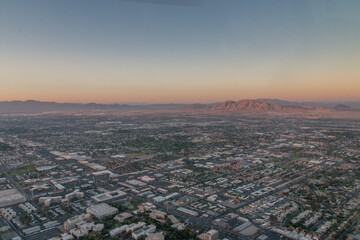 Fototapeta na wymiar Las Vegas at sunset