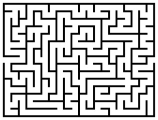 Rechteck Rätsel Labyrinth als Spiel