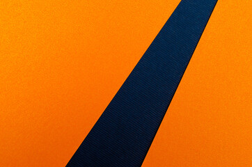 Blue and orange colors paper texture background. Place for text. Three tones. Background for...