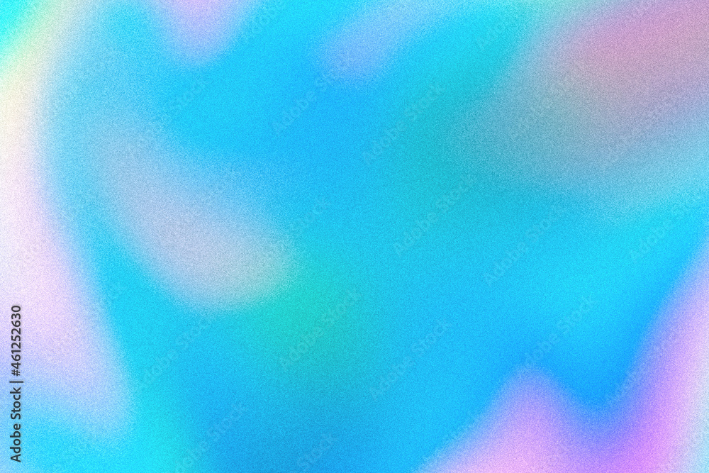 Aufkleber Abstract pastel holographic blurred grainy gradient background texture. Colorful digital grain soft noise effect pattern. Lo-fi multicolor vintage retro design.