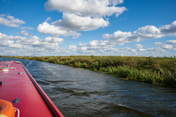 Fenland sky near March, Canbridgeshire as seen from a narrow boat.