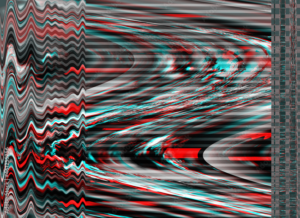 Aufkleber noise glitch background grunge photo computer screen error digital pixel noise abstract design photo
