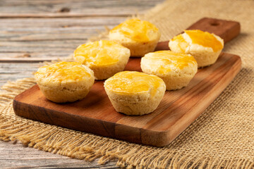 Empada or empadinhas, a traditional Brazilian snack of frago.