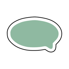 Speech bubble sticker