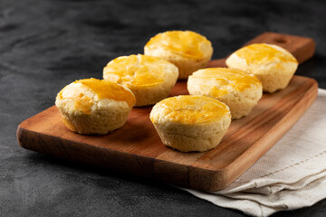 Empada or empadinhas, a traditional Brazilian snack of frago.