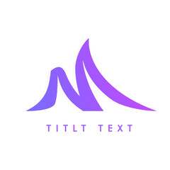 modern abstract logo letter M, symbol, vector logo, business, elegant symbol.