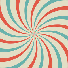 Sunlight retro faded grunge background. blue and red color burst background.