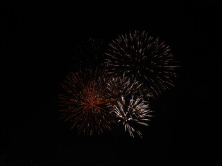 Fuegos artificiales en Alicante.